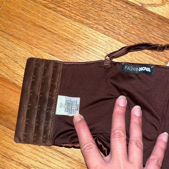 Fashion Nova You Crop Top - Brown S - Picture 4 of 4